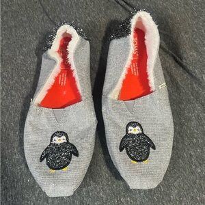 TOMS Gray Penguin Shoes
